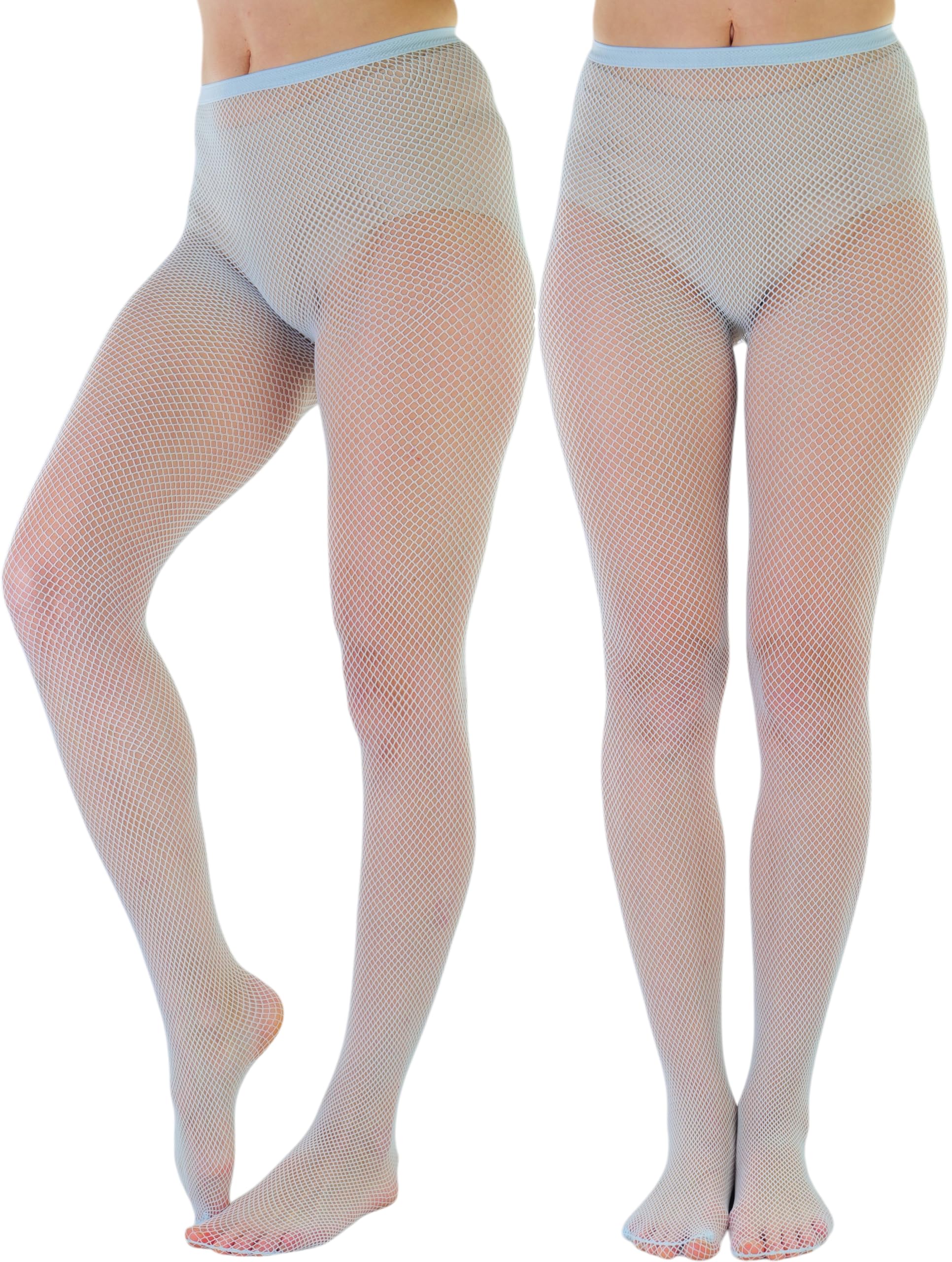 ToBeInStyle Women’s Sexy Vibrant Fine Classic Fishnet Full Footed Pantyhose