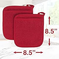 Vista 8 de Ritz - Guante de bolsillo de rizo y almohadilla resistente al calor, duradero, 100% algodón, diseño ergonómico para un agarre óptimo, fácil cuidado
