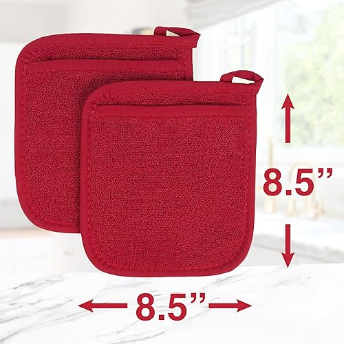 Miniatura 8 de Ritz - Guante de bolsillo de rizo y almohadilla resistente al calor, duradero, 100% algodón, diseño ergonómico para un agarre óptimo, fácil cuidado