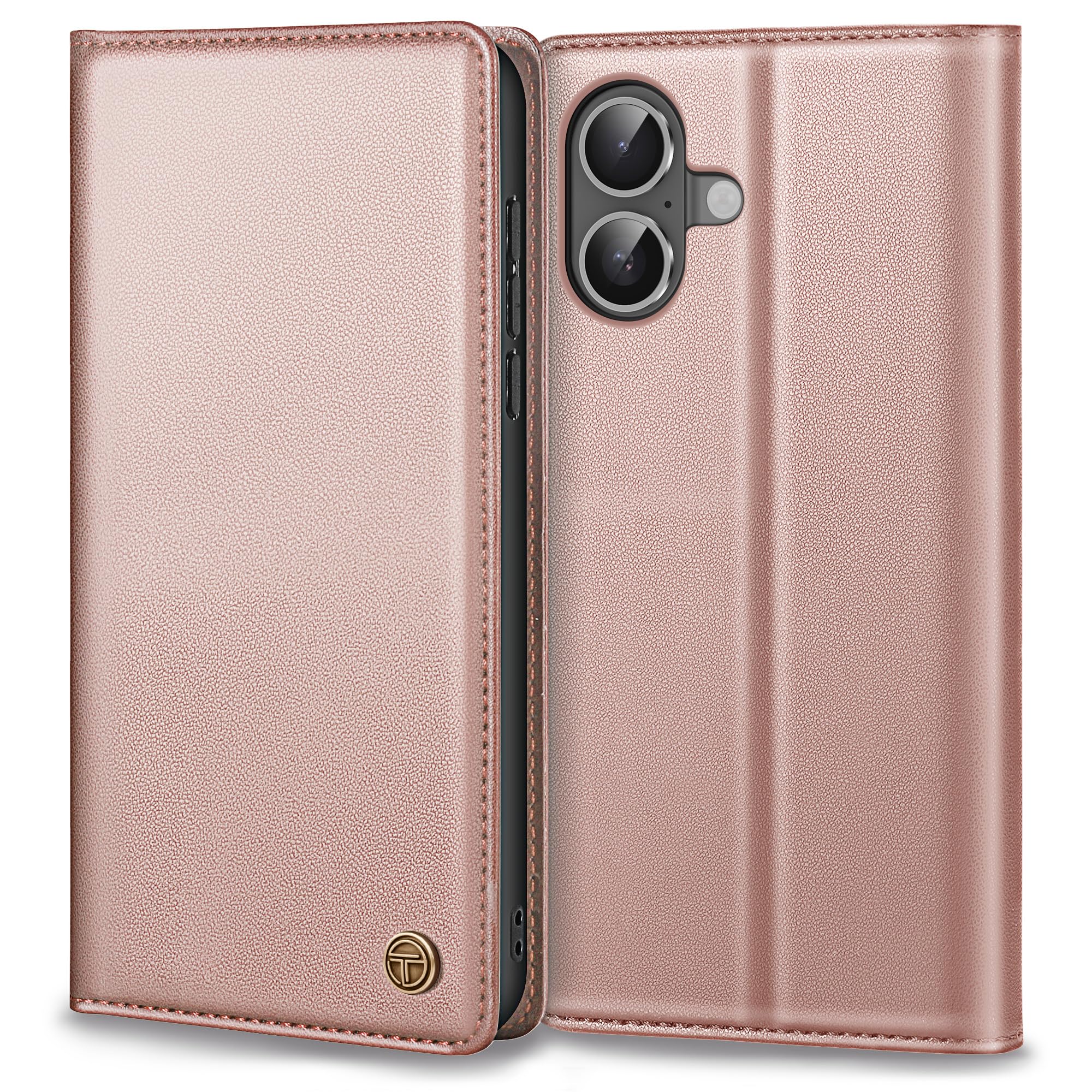 Thorhülle Handyhülle für iPhone 17 Hülle, Premium Lederhülle Schutzhülle Tasche für iPhone 17 Hülle Wallet Kartenfach Standfunktion Flip Case für iPhone 17 Klappbar, Weinrot