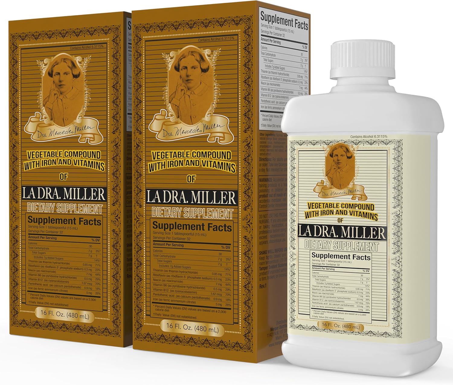 Energy Support Supplement, Natural Ingredients with B Vitamins, Boosts and Supports Metabolism and Immunity, Promotes Better Health and Energy Levels 16 FL Oz (2)