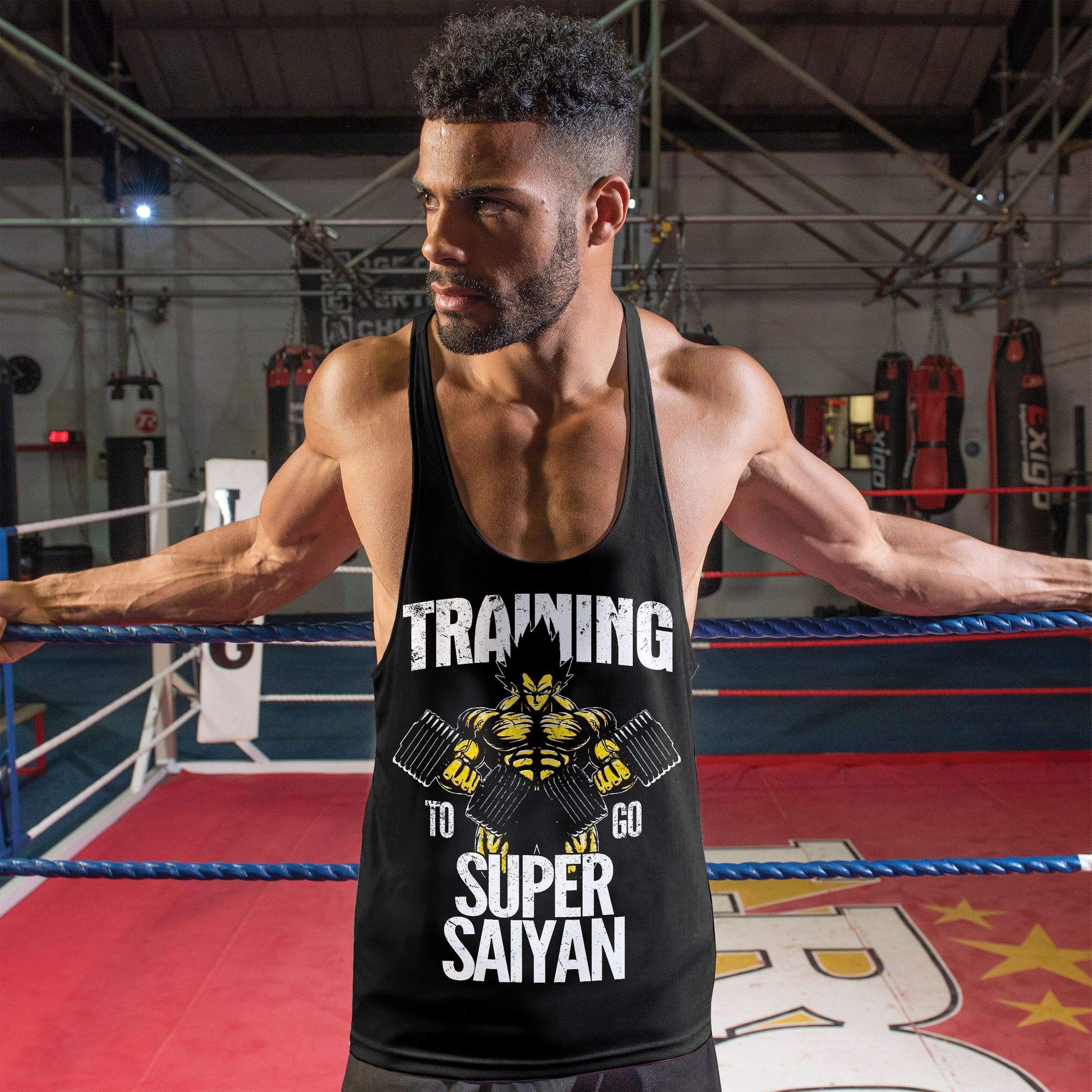 Canotta Fitness Uomo Stringer - Abbigliamento Sportivo Slim Fit Per Allenamento - Foto 4