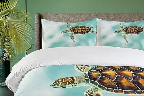 Miniatura 5 de Ambesonne Kiss - Juego de funda de edredón con diseño floral de París, torre Eiffel, globo de aire caliente, bicicleta, romántico, juego de cama de