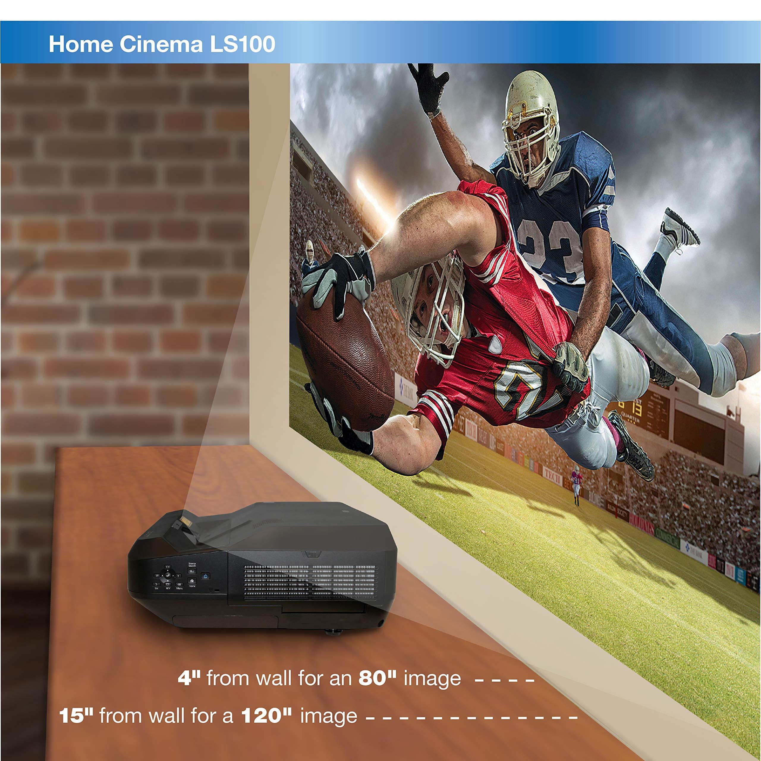 Amazon.com: Epson Home Cinema LS100 3LCD Ultra Short-throw