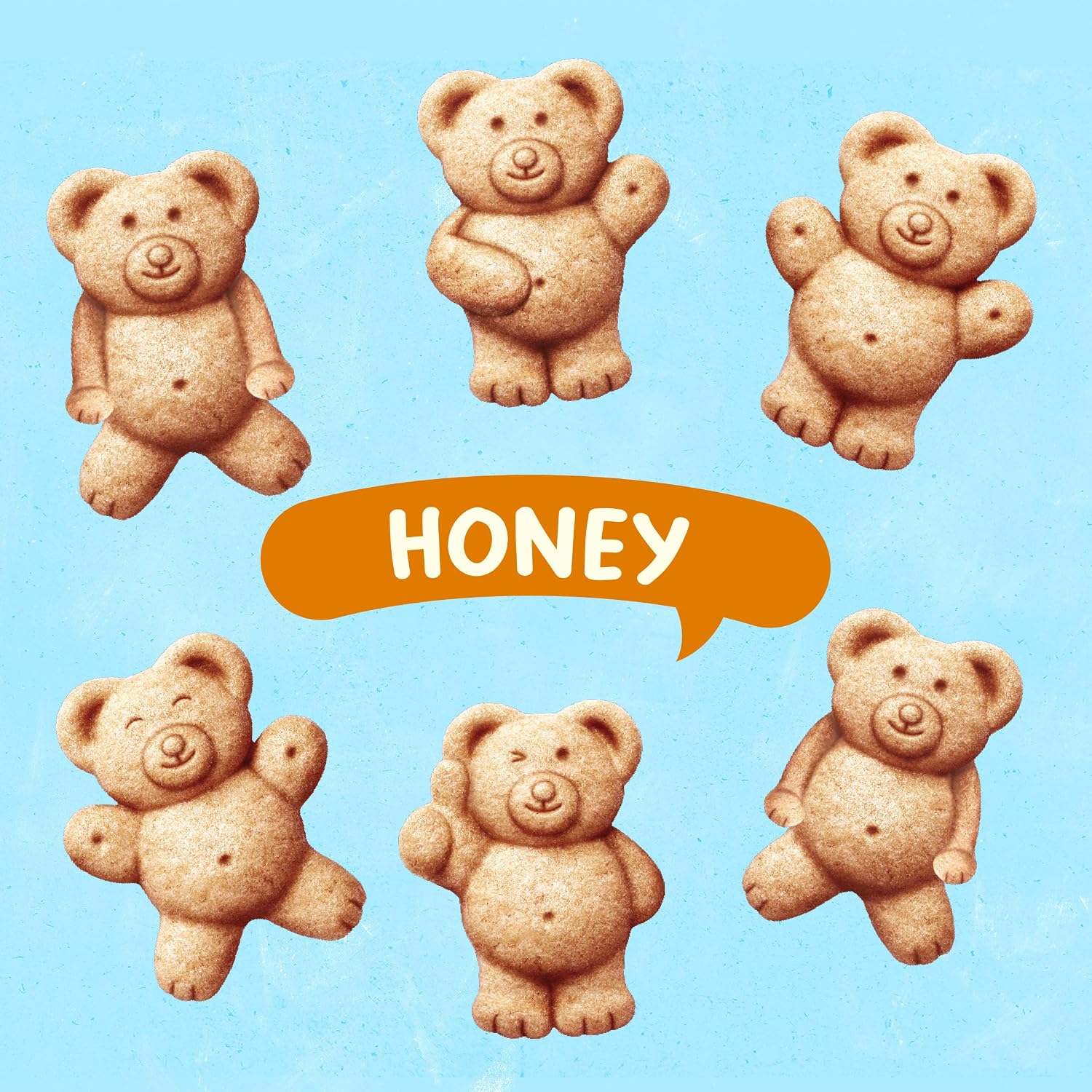 Teddy Grahams Honey Graham Snacks, 10 oz