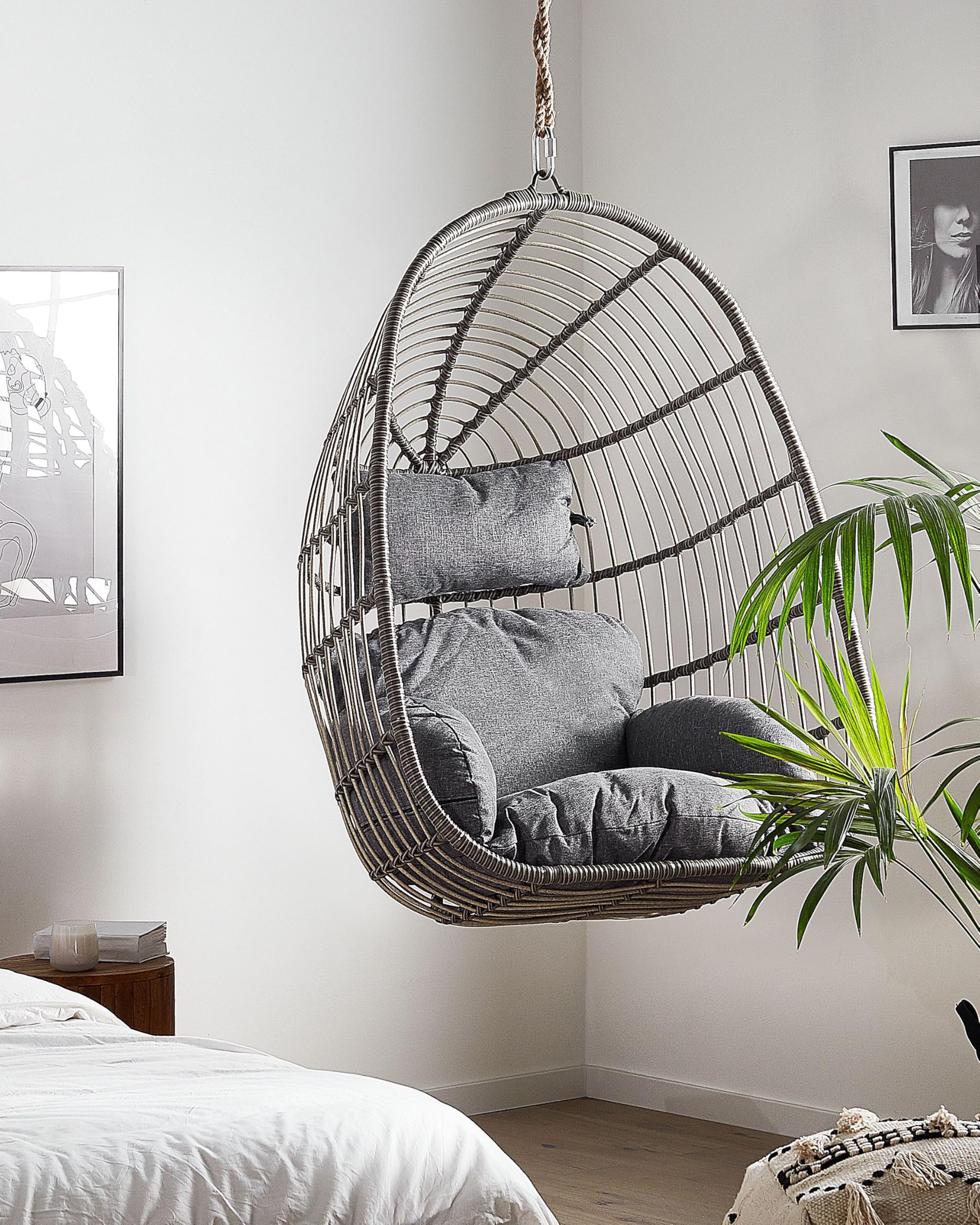 Poltrone Da Giardino Sospese Sedia A Uovo Con Supporto In