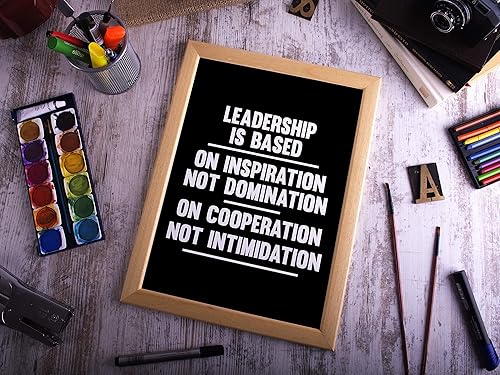 Miniatura 7 de Leadership is Based on Inspiration and Cooperation Poster Print, Inspirational Print, Motivational Quotes, Office Art, Cubicle Picture, Home Wall