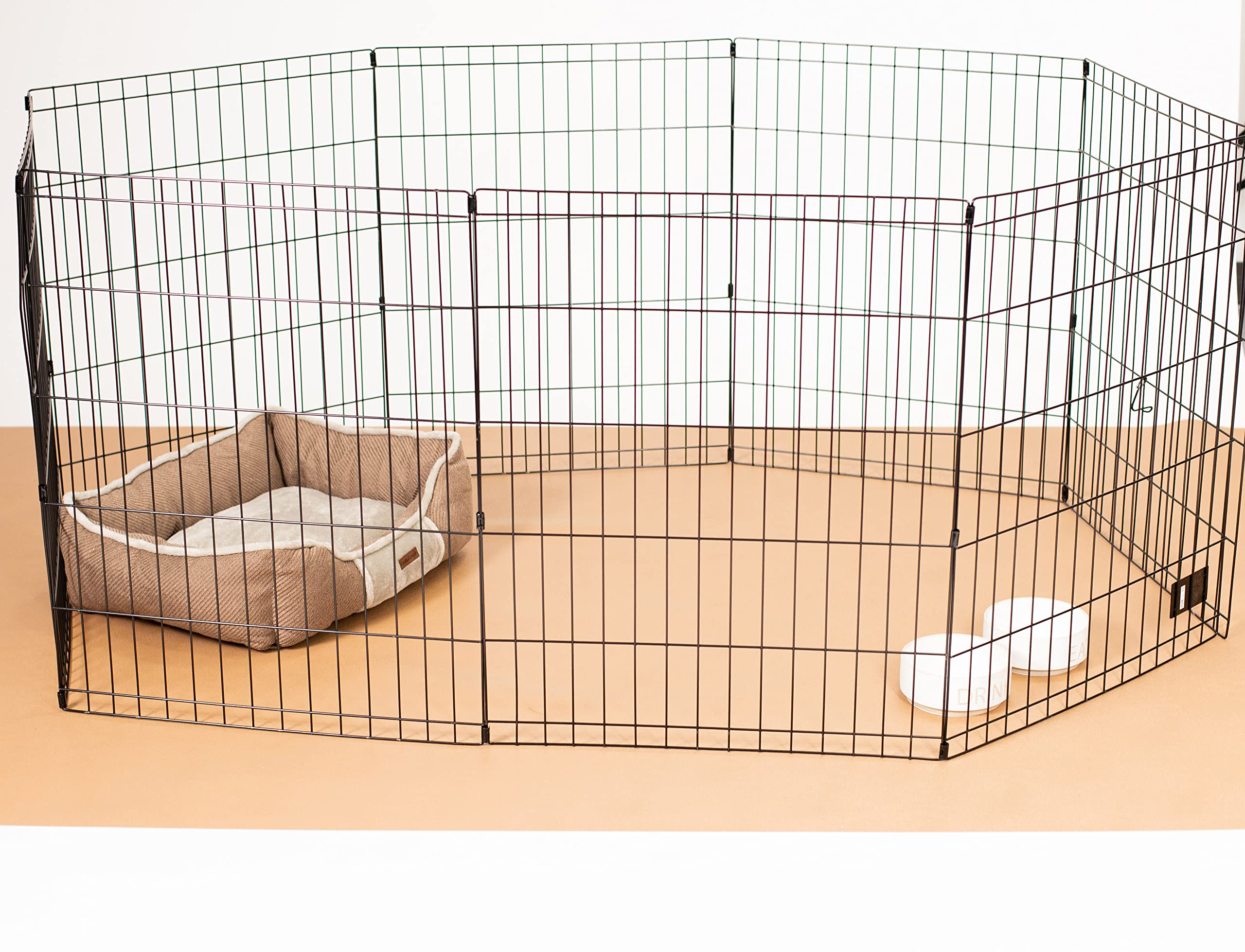 G-Floor for Pets Levant Texture Protective Vinyl Floor Covering for Hardwood, Concrete, and Low-Pile Carpet - 8.5ft x 22ft Sandstone