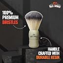 Man Arden Royal White Premium Shaving Brush With Ultra Soft & Absorbent Bristles & Long Handle | Cruelty Free | For A Smooth Shave gallery image