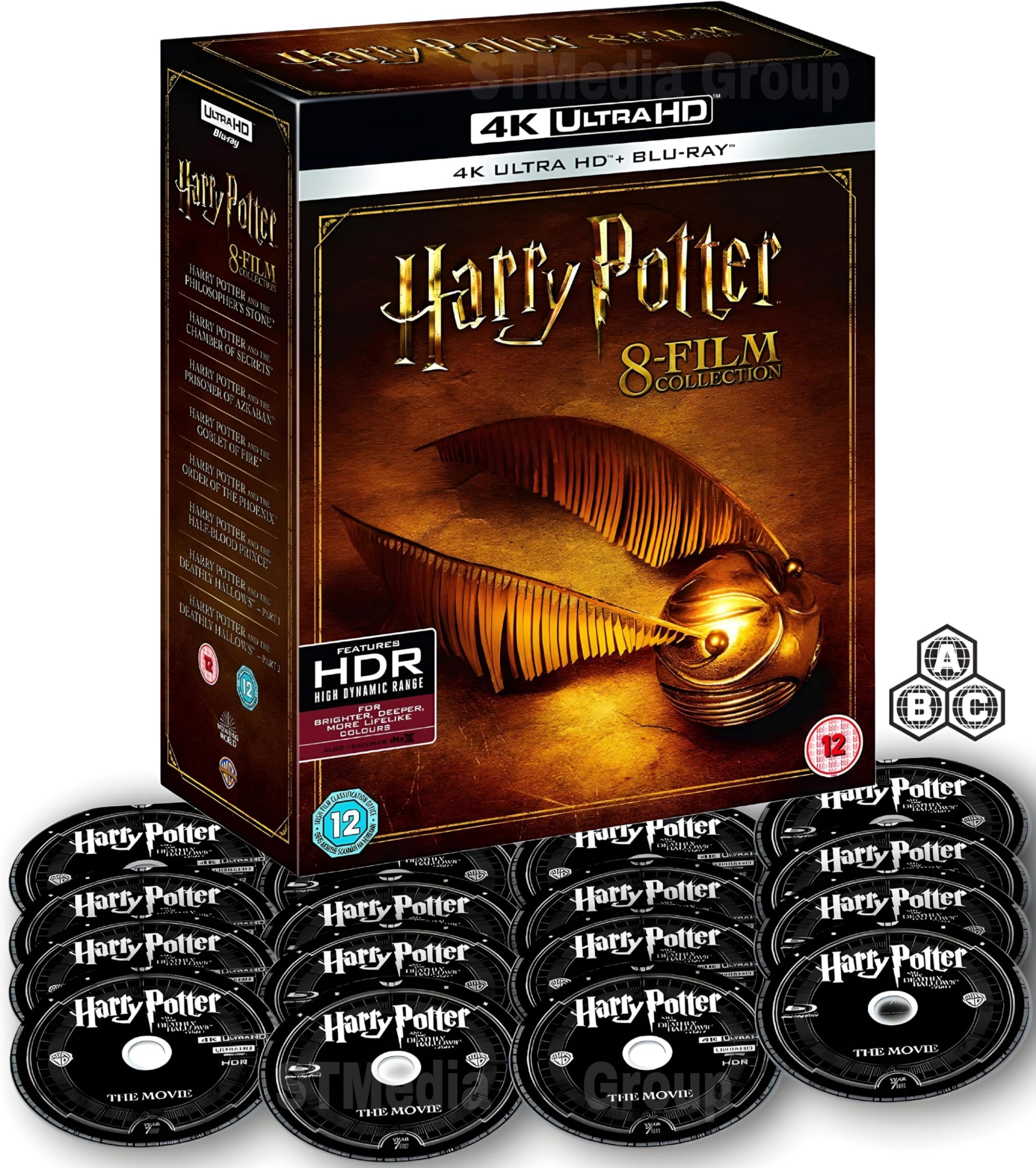 Harry Potter: The Complete 8-Film Collection [4K UHD + Blu-Ray] [Region Free]