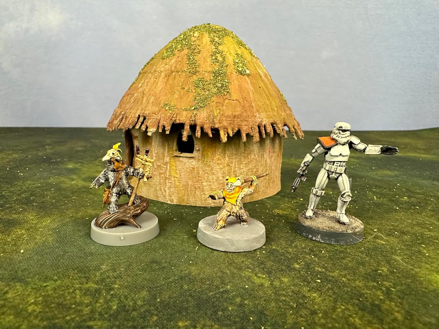 Legion Terrain - Forest Village Hut - Miniature Tabletop Wargaming Terrain (Painted)