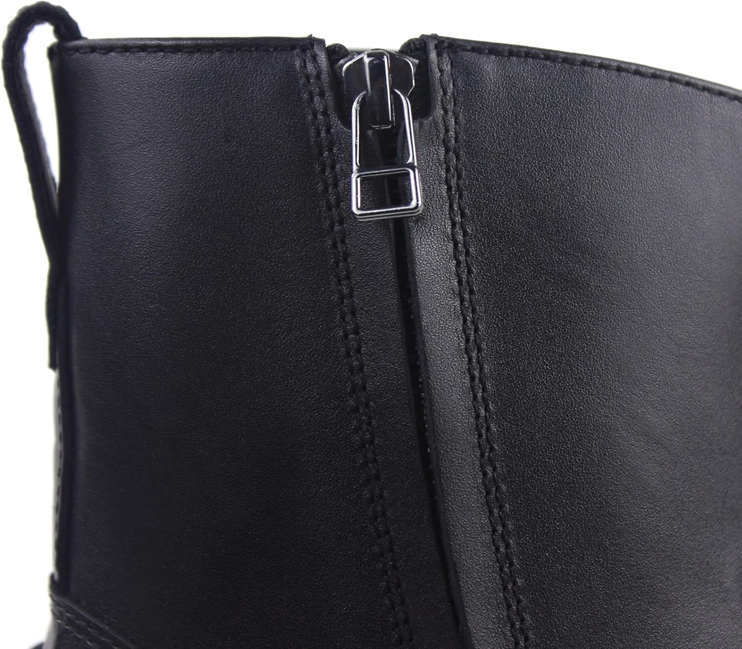 OSSTONE Dress Boot Men Designer Leather Chelsea Boots Casual Heel Shoes Zipper-up OS-JY002-US - Image 8