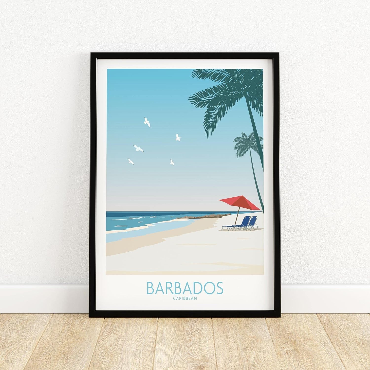 Barbados Print Caribbean Wall Art Barbados Travel