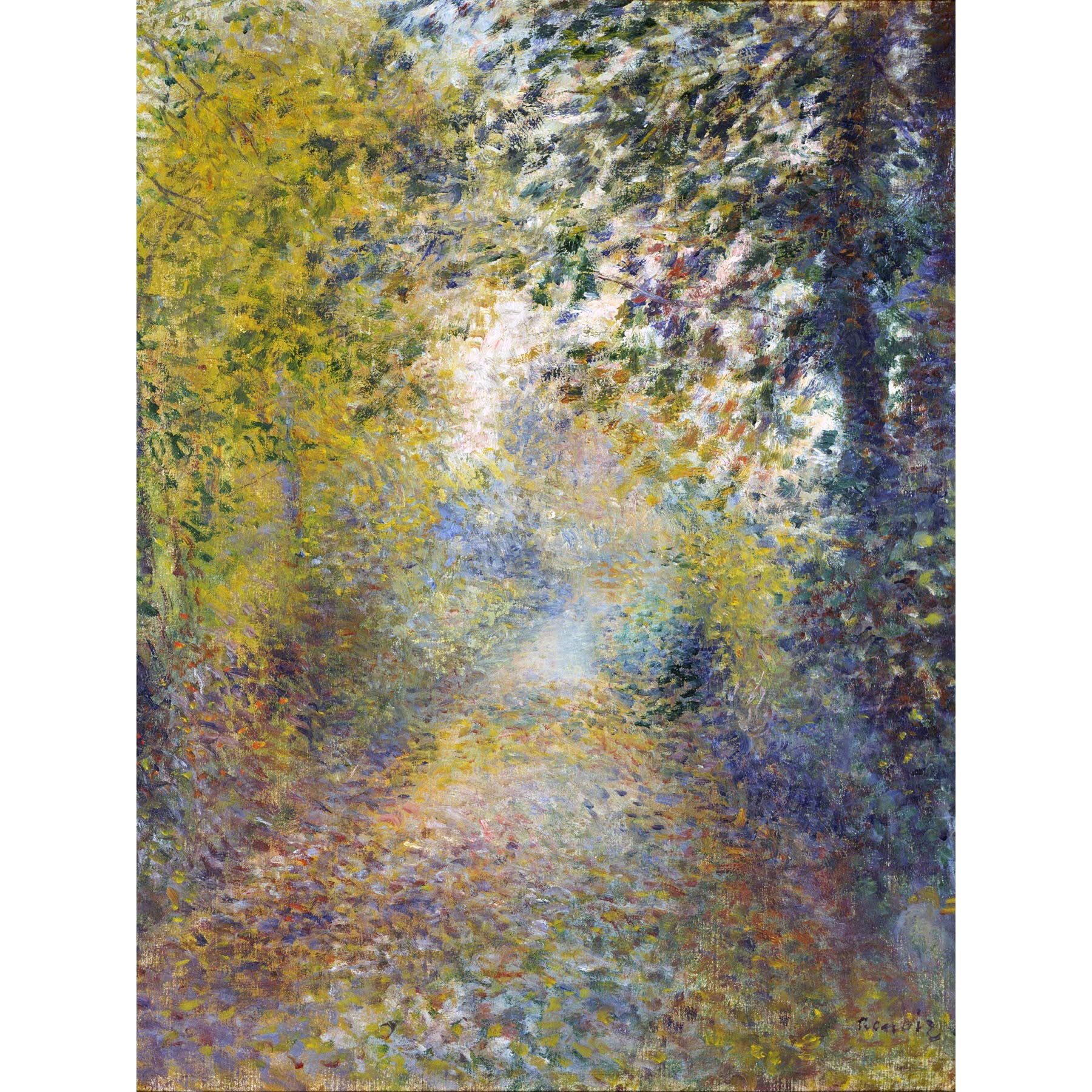 Fine Art Prints Unframed Paper 18X24 Renoir In The Woods Painting Landscape Large Art Print Poster Wall Decor Premium Mural