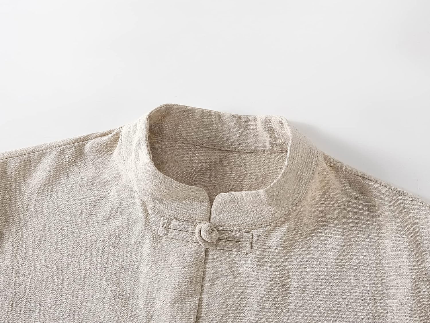 Kedera Women's Linen Shirts Retro Mandarin Collar Chinese Frog Button Tops Blouse - Image 3