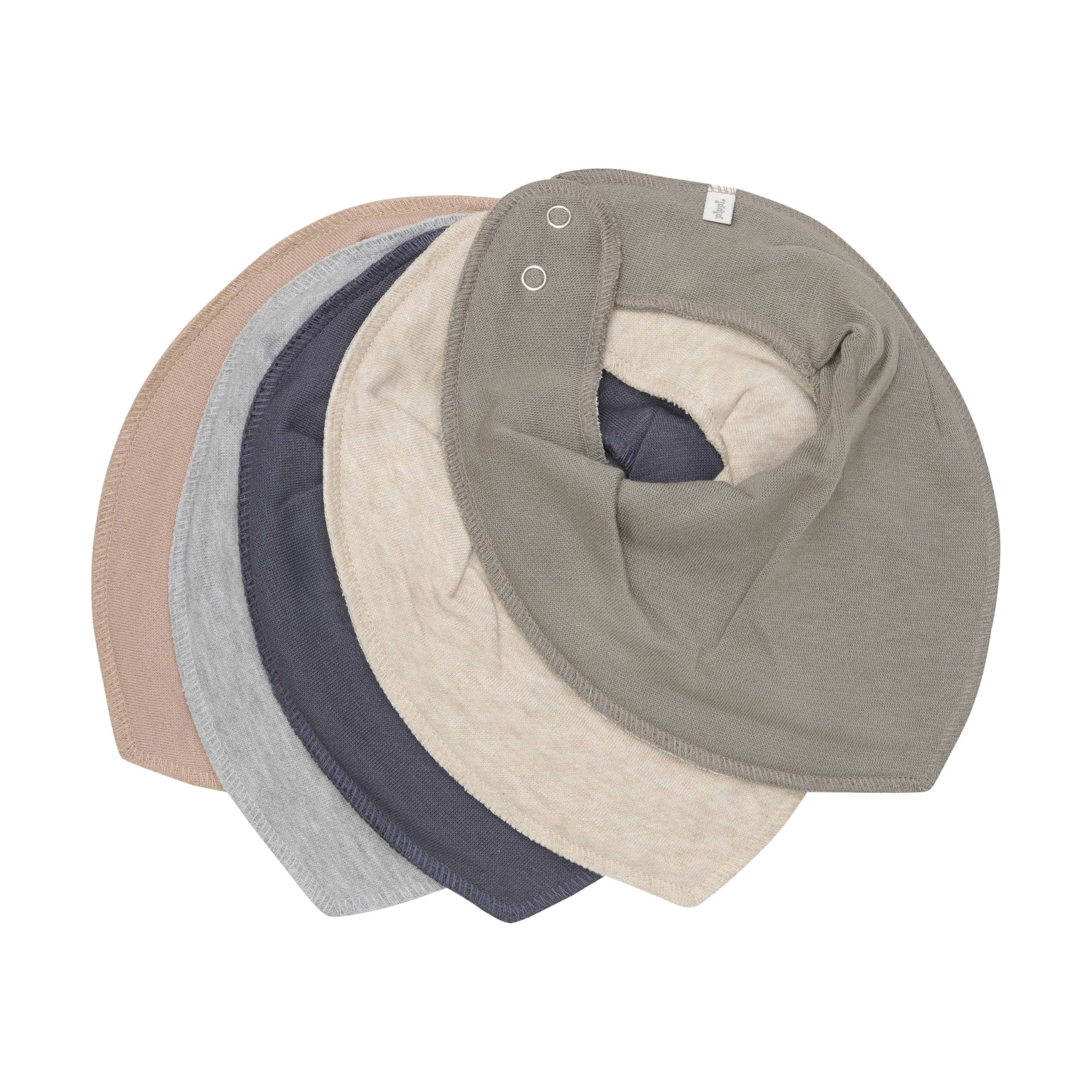 Pippi Babywear Halstücher 5er Pack Bibs Dreieckstücher Lätzchen (Forest)
