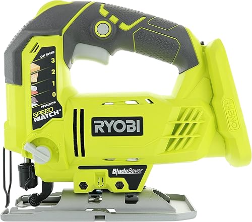 Miniatura 6 de RYOBI One+ P5231 - Rompecabezas orbital inalámbrico de iones de litio de 18 V, 3000 SPM (batería no incluida, herramienta eléctrica y cuchilla de
