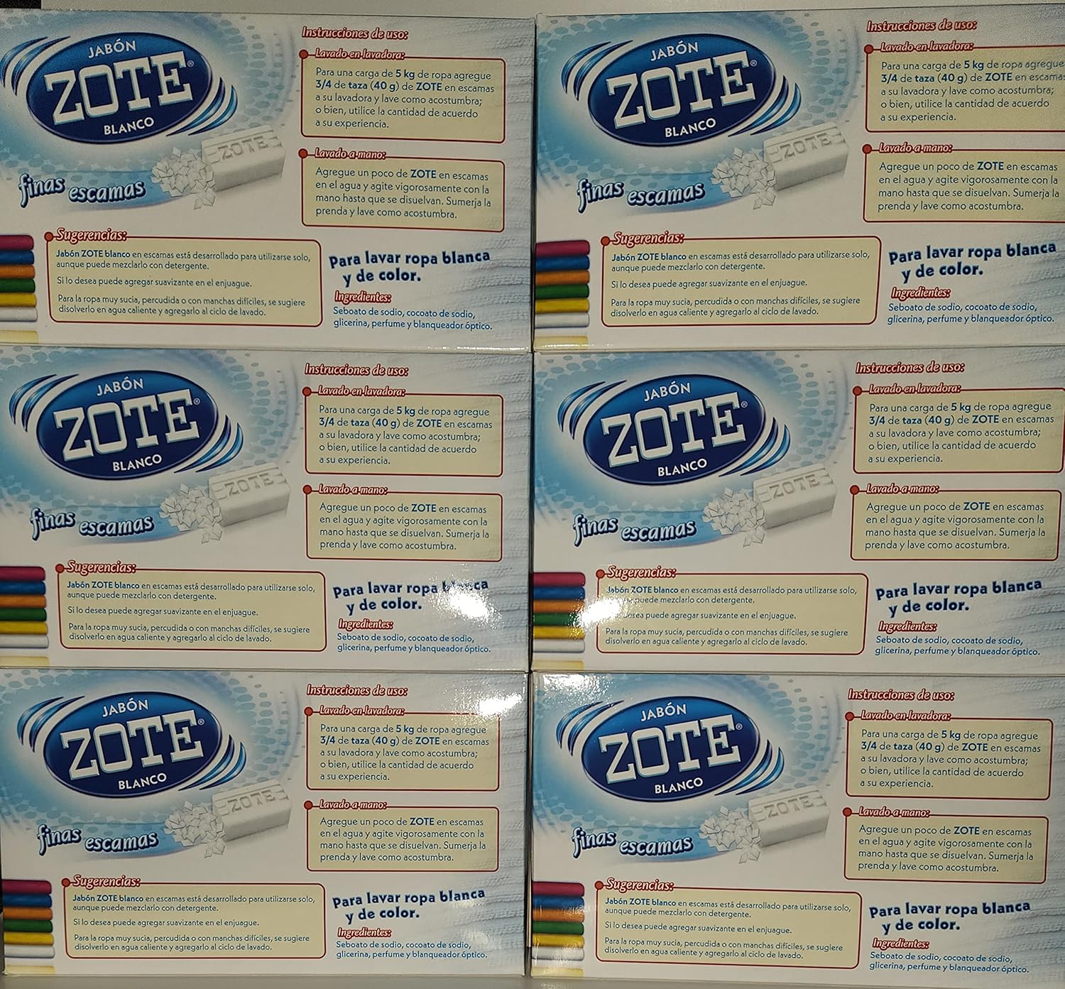 Jabon Zote Blanco Laundry Flakes (6)