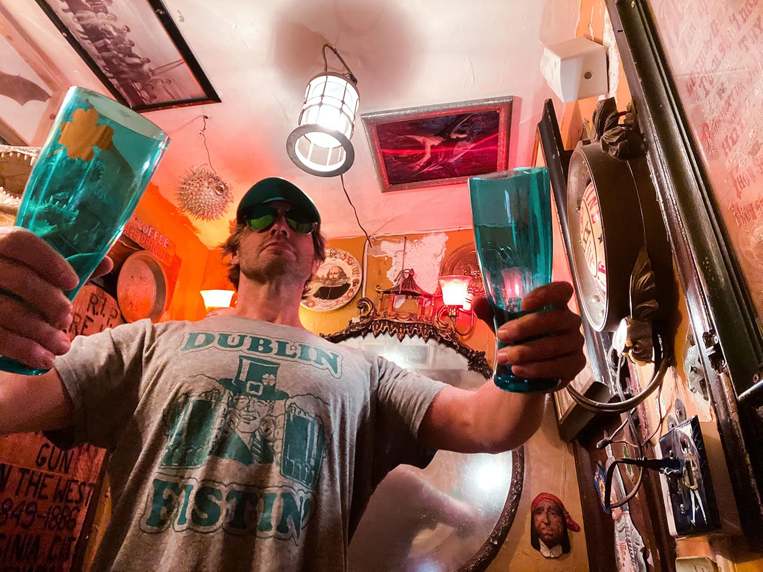 Mens Novelty Saint Patricks T Shirt Funny Irish Tees Cool Party Tees for Guys - Image 2