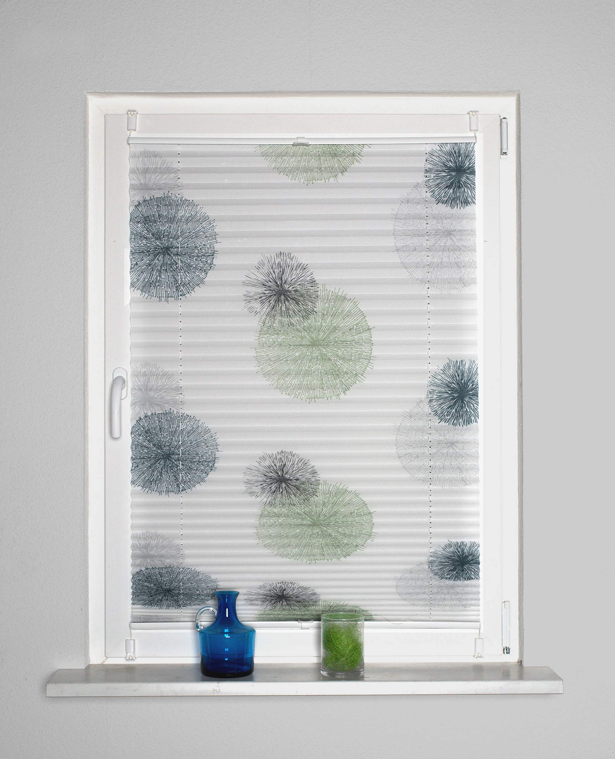 Home Fashion Up & Down Rawlins Pleated Blind Blue Green 130 x 50 cm 10