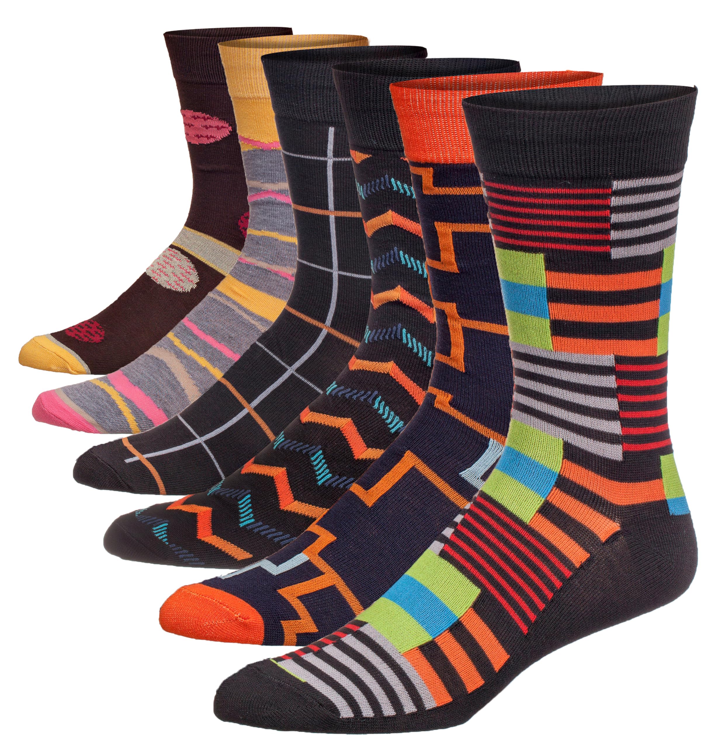 James Fiallo Anzugsocken Herren 6 Paar bunt neu gemustert - Bild 4 von 9