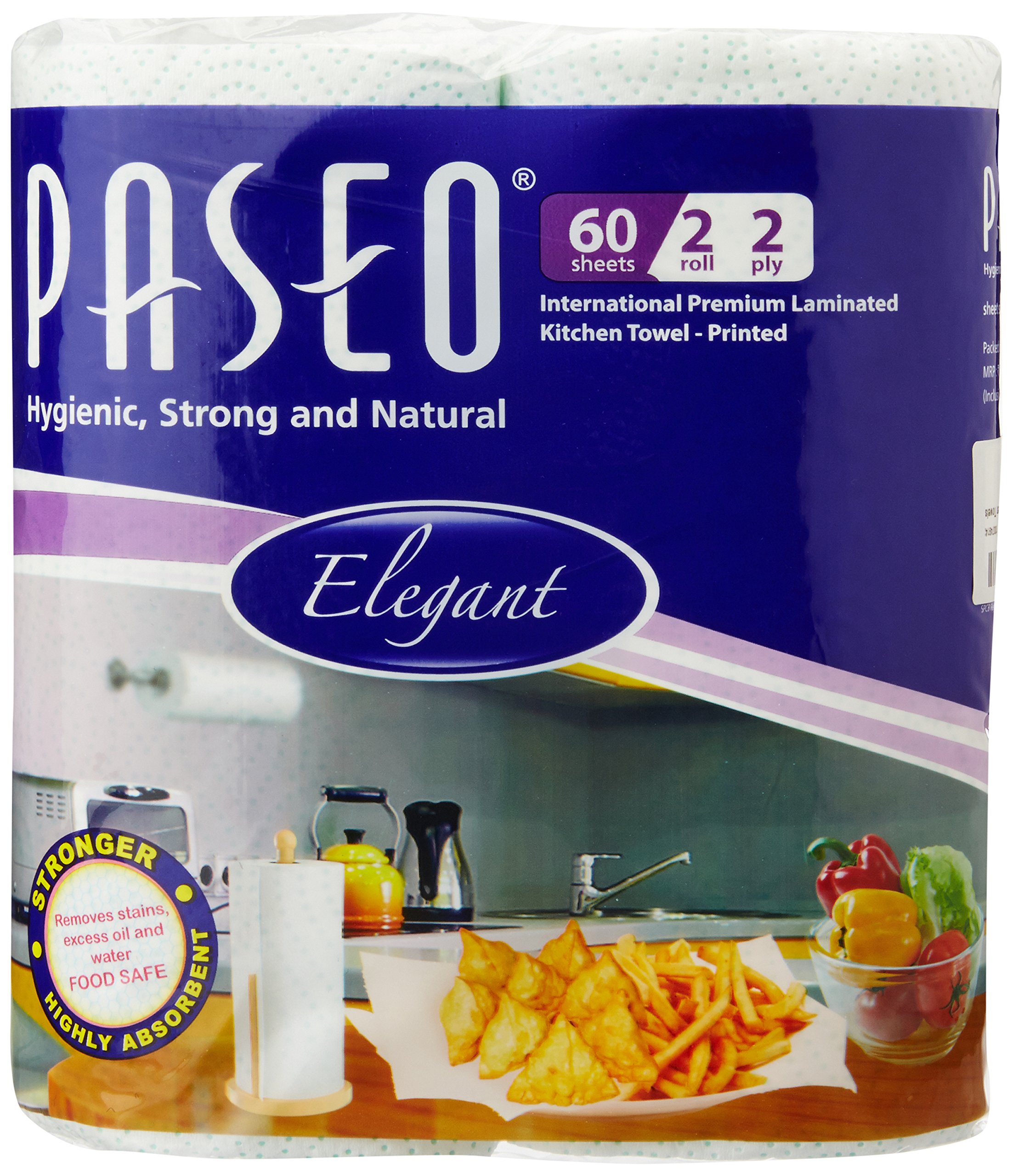 PaseoTissues Printed Kitchen Towels - 2 Rolls