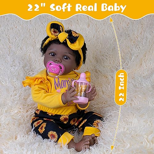 Miniatura 9 de EKOKIZ Ropa de muñecas Reborn para niña, ropa de muñeca colorida de 17 a 22 pulgadas, ropa y accesorios para niñas recién nacidas
