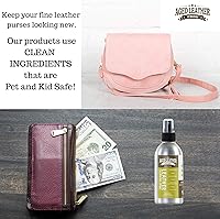 Vista 6 de Limpiador de cuero con pH equilibrado (8 onzas) para gamuza, nobuck y cualquier cuero Protege bolsos, zapatos, chaquetas, sofás, interiores