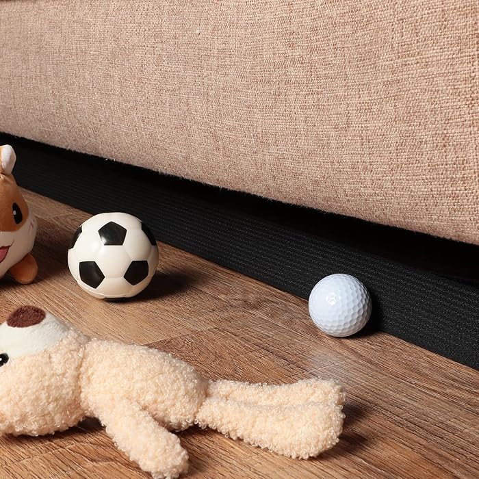 Buy 2 Rolls Toy Blocker for Under Couch Adjustable Bumper for Under