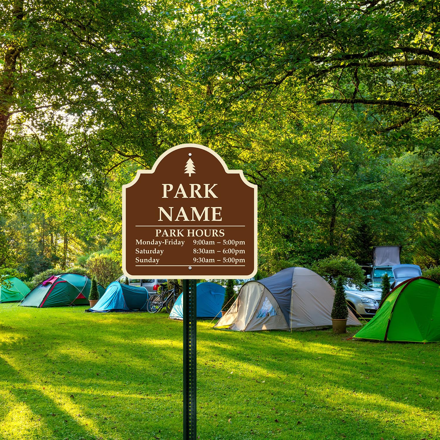 SmartSign Reflektierendes Aluminium-Schild – 'No Camping Or Overnight Parking', 45,7x30,5 Cm