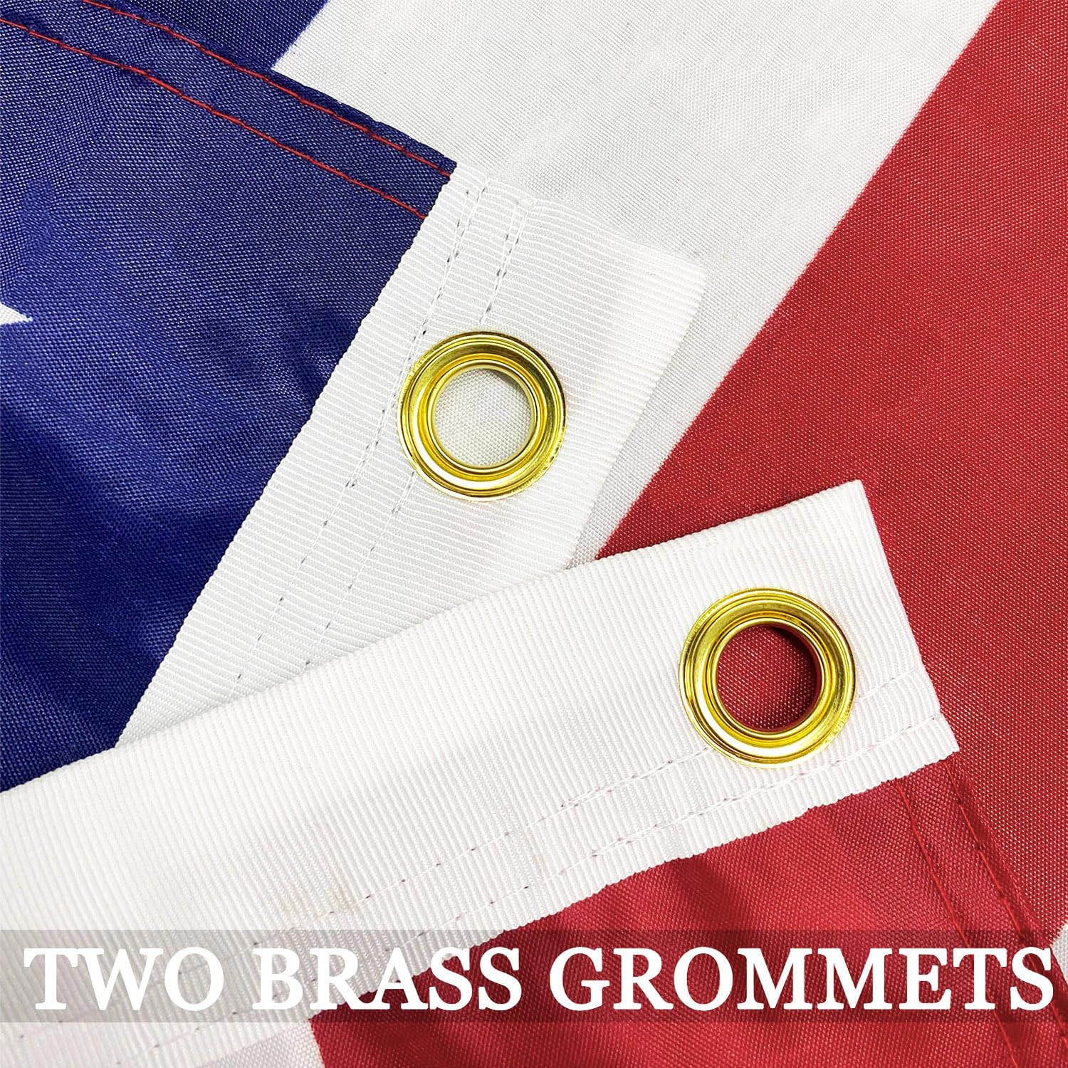 3x5 American Flag Outdoor Heavy Duty- 3 Ply Double Sided 240D- American Flags For Outside 3x5- Brass Grommets & 4 Rows Stitched- Heavy Duty American Flag For High Winds Outdoor Boat Truck
