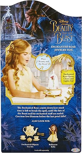 Miniatura 9 de Disney La bella y la bestia acción en vivo Juguete joyero de la rosa encantada
