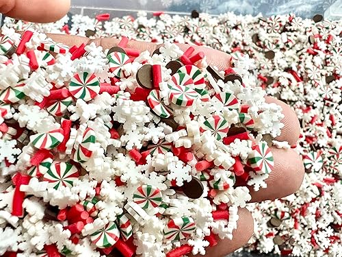 Miniatura 3 de SBN Craft Supplies Gránulos falsos de Navidad de noche silenciosa de 1.76 oz de arcilla polimérica para decodificar, manualidades, proyectos de