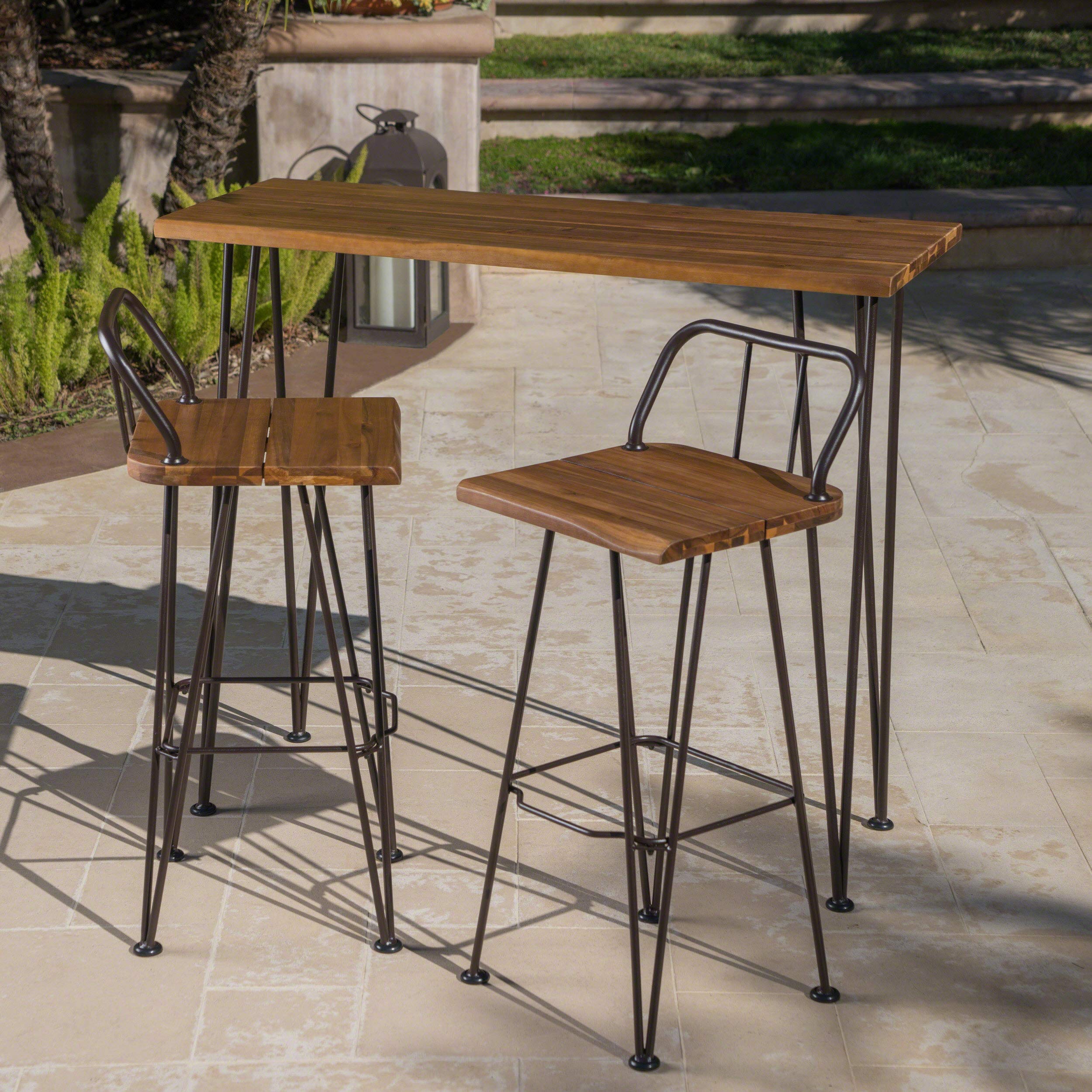 Folding Bar Stools 30 Inches Christopher Knight Home Denali