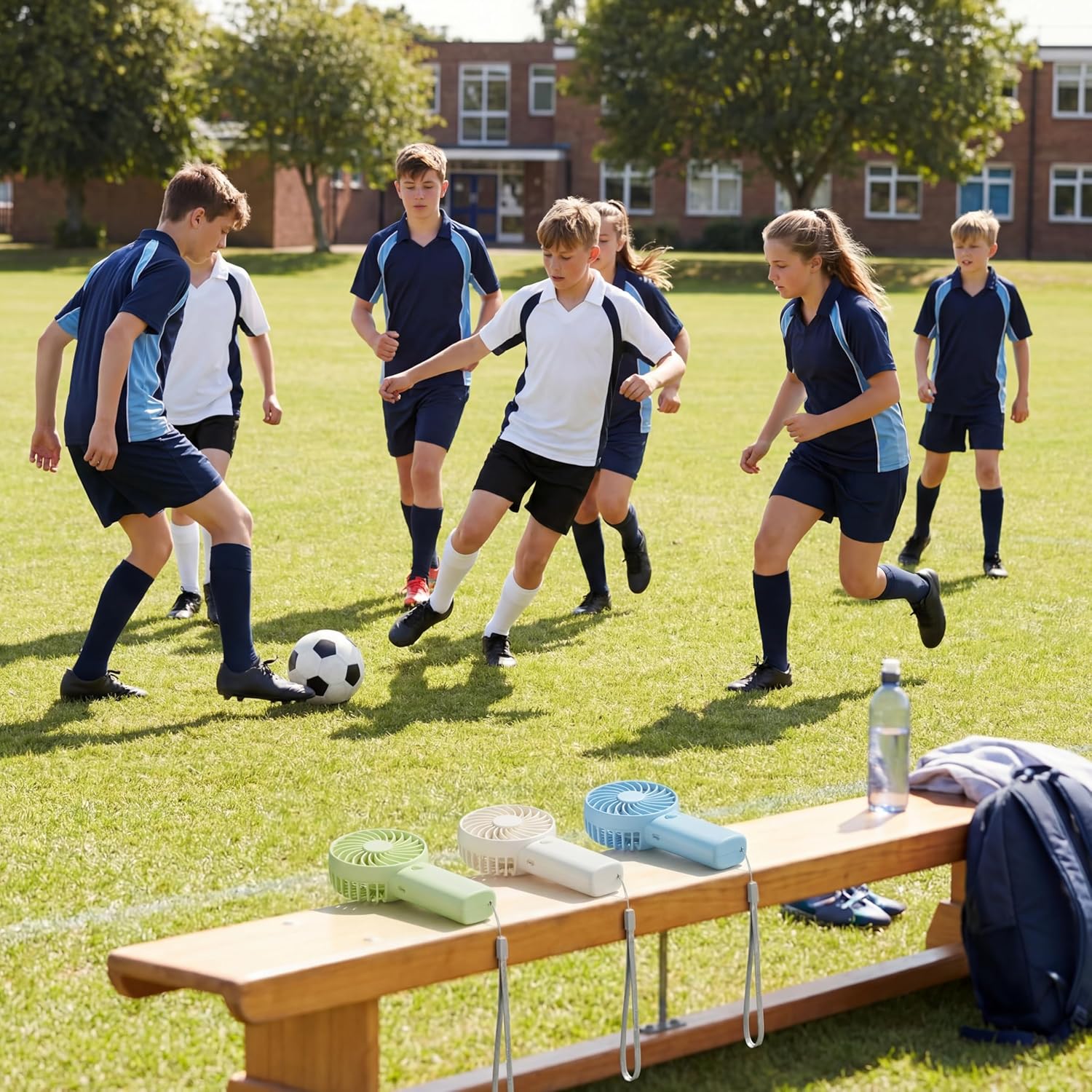 12 Pack Mini Handheld Portable Fans Bulk AAA Battery Operated Small Personal Fans for Summer Weddings Party Favors Travel Beach Indoor Outdoor Camping Cooling Gifts (Macaron Chill Color)