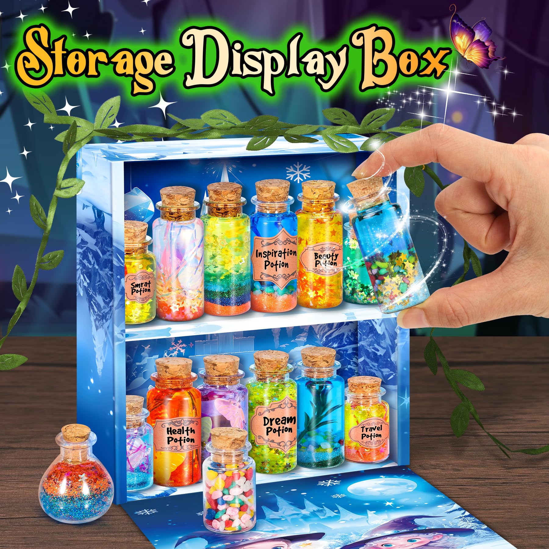 Subtail Pozioni Magiche Bambina - Kit Per Pozioni Fatate Lavoretti Creativi Per Bambini 6-12 Anni - Gelatina Magica Bambini Acqua - Giochi per Halloween Regalo Bambina 6 7 8 9 10 11 12 Anni femmina