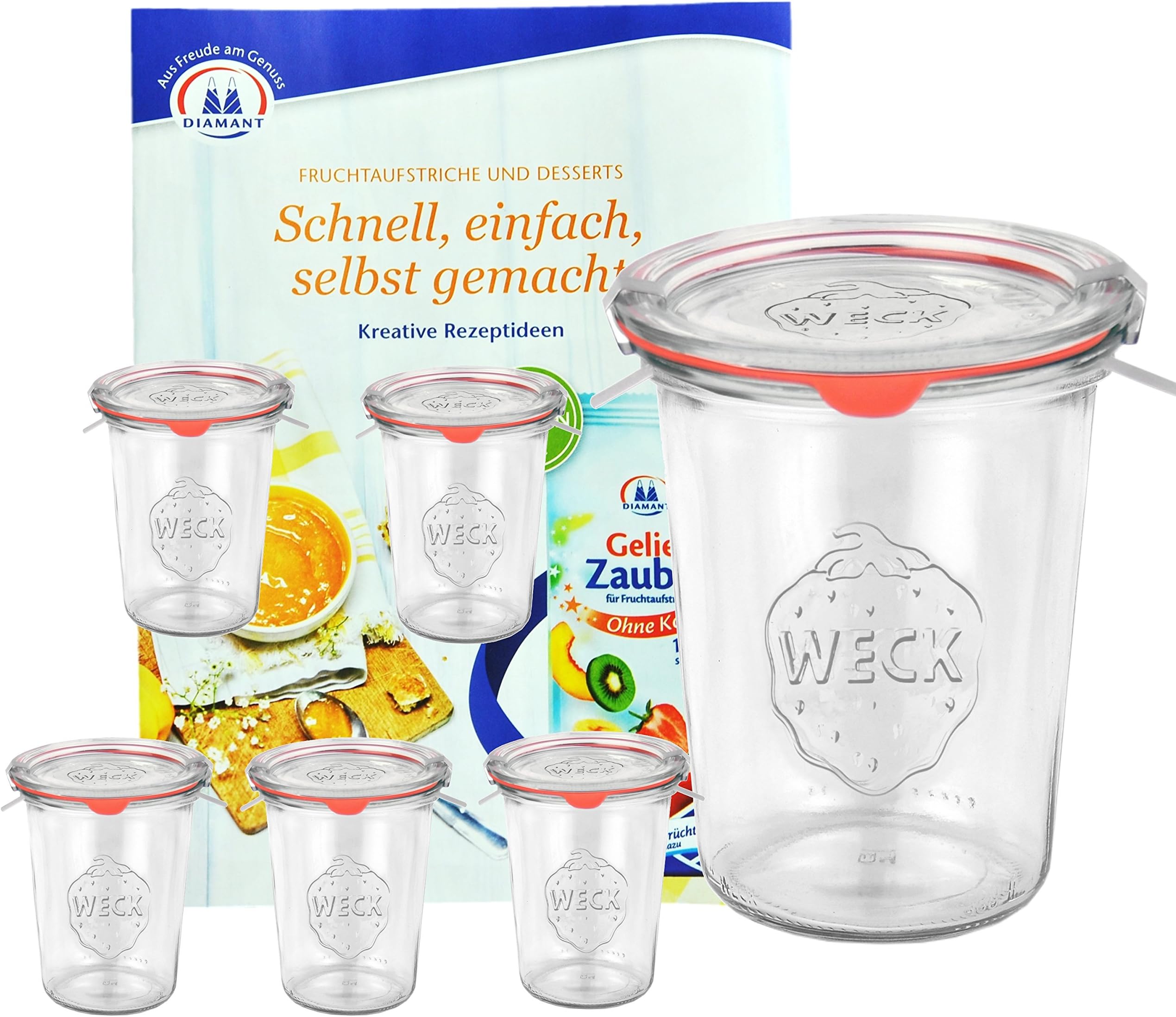 4 Piece Preserve Jar Set In Transparent - View #5