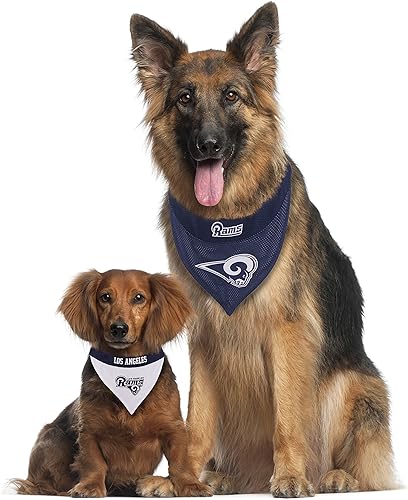 Vista 35 de Bandana reversible de la NFL para perros y gatos. Bufanda, bandana del equipo de malla y bordado superior. Cumpleaños de perros, juegos de fútbol