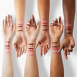 evpct Wine Lip Tint Stain 6 colors Set Long Lasting Waterproof, Mauve Light rosey nude Ruby red Dark red Light pink beige Red brown 6 Wine Bottles Shades Colored Lip Tint Stain Liquid Lipstick Set 04