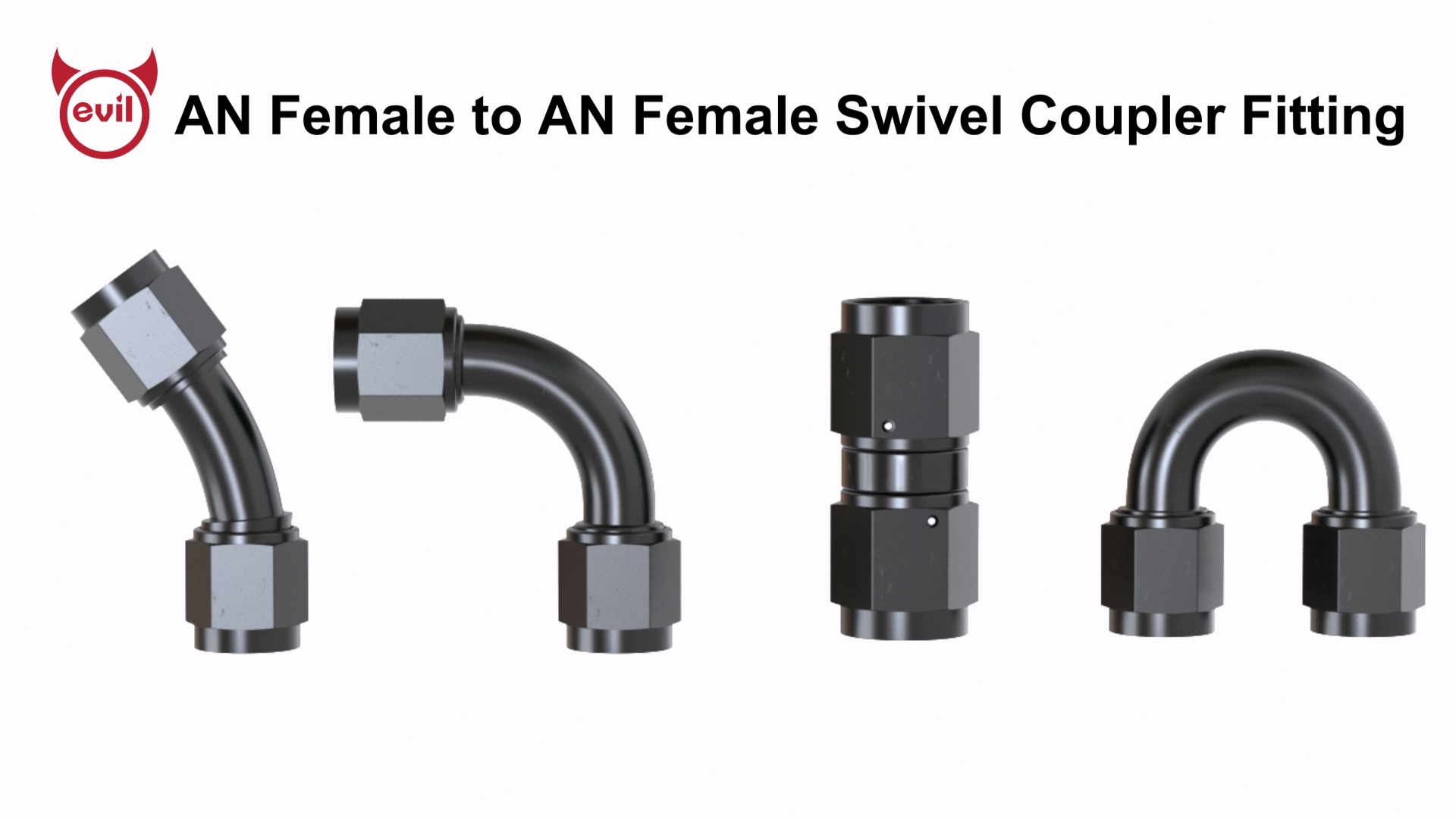 Amazon.com: EVIL ENERGY 6AN Female to 6AN Female 180 Degree Swivel
