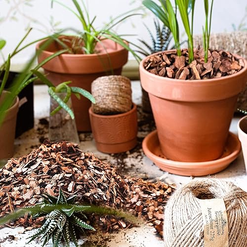 Miniatura 64 de Corteza orgánica para macetas de orquídeas de 3 cuartos de galón: mantillo natural para plantas en maceta, desarrollo de raíces de plantas de Pequeño