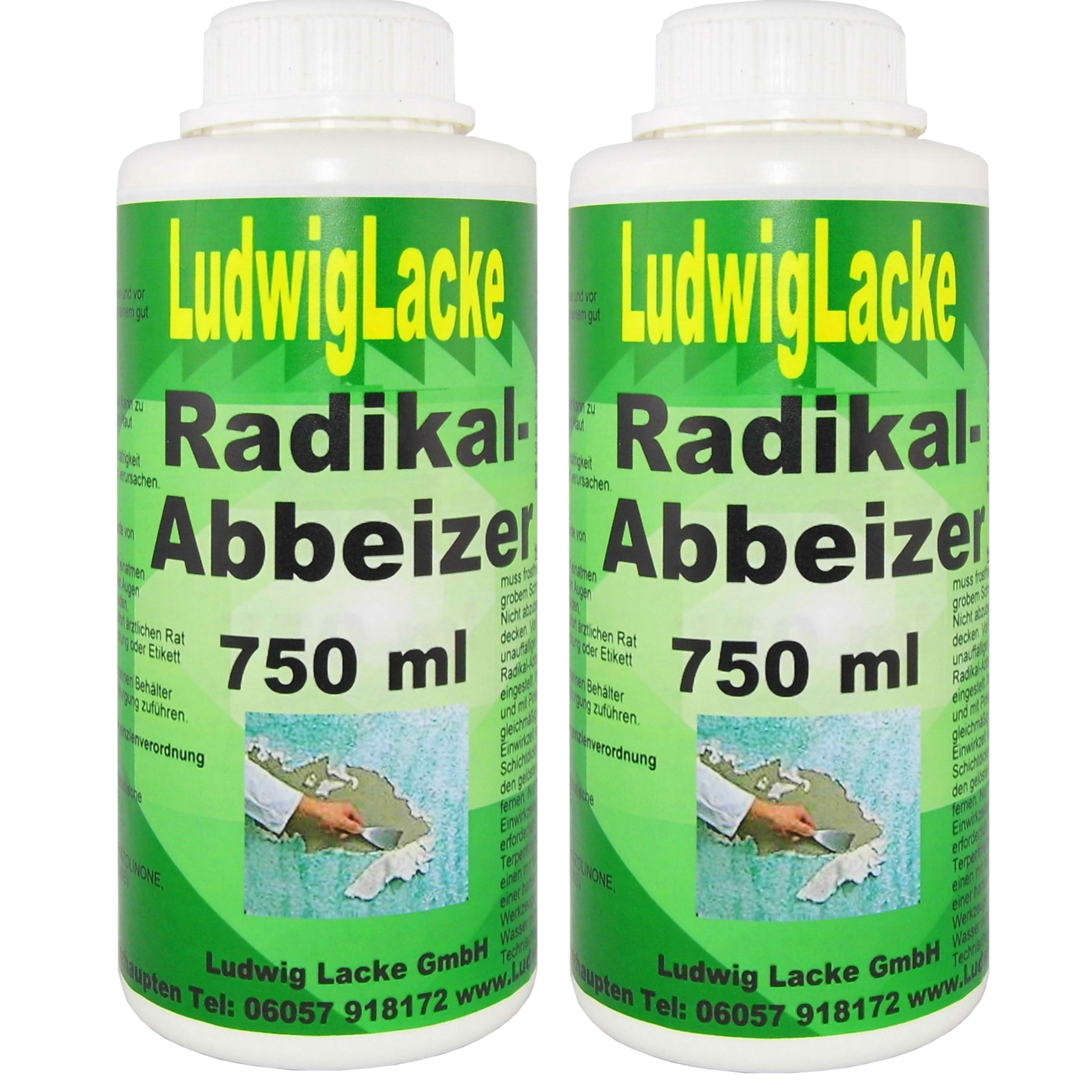 LudwigLacke Abbeizer Radikal 2 x 750 ml