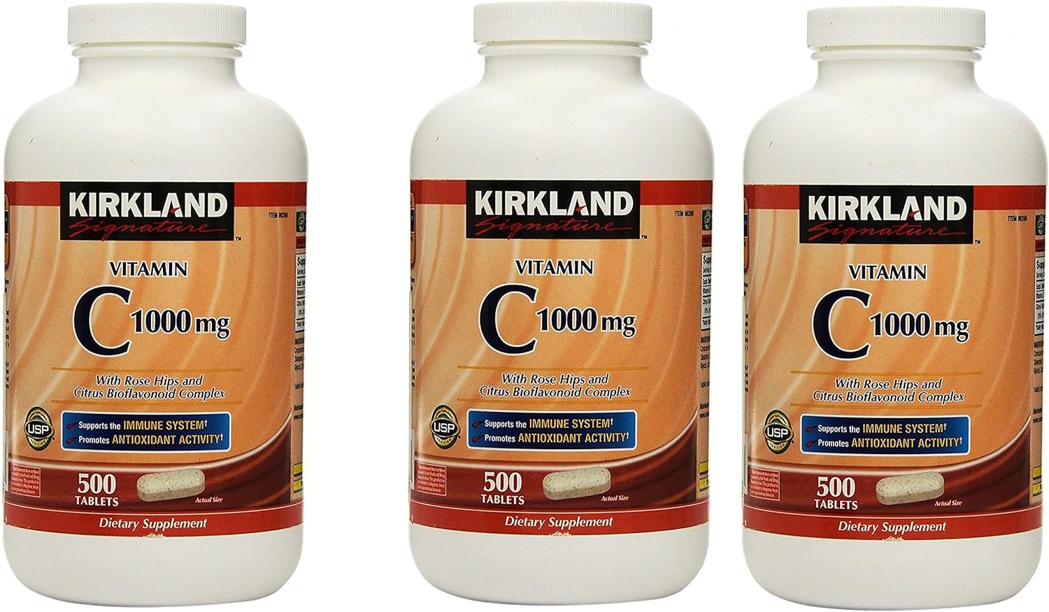 Kirkland Vitamin C with Rose Hips and Citrus Bioflavonoid Complex (1000 mg) Health