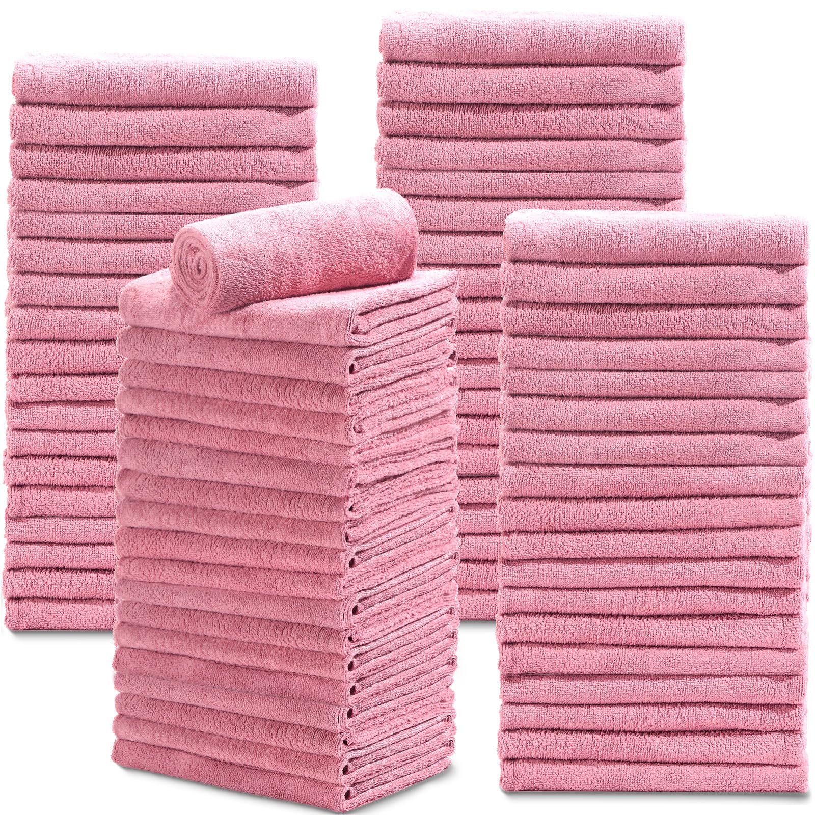 Newwiee 72 Pack Bleach Proof Towels Bulk for Salon Hair Microfiber