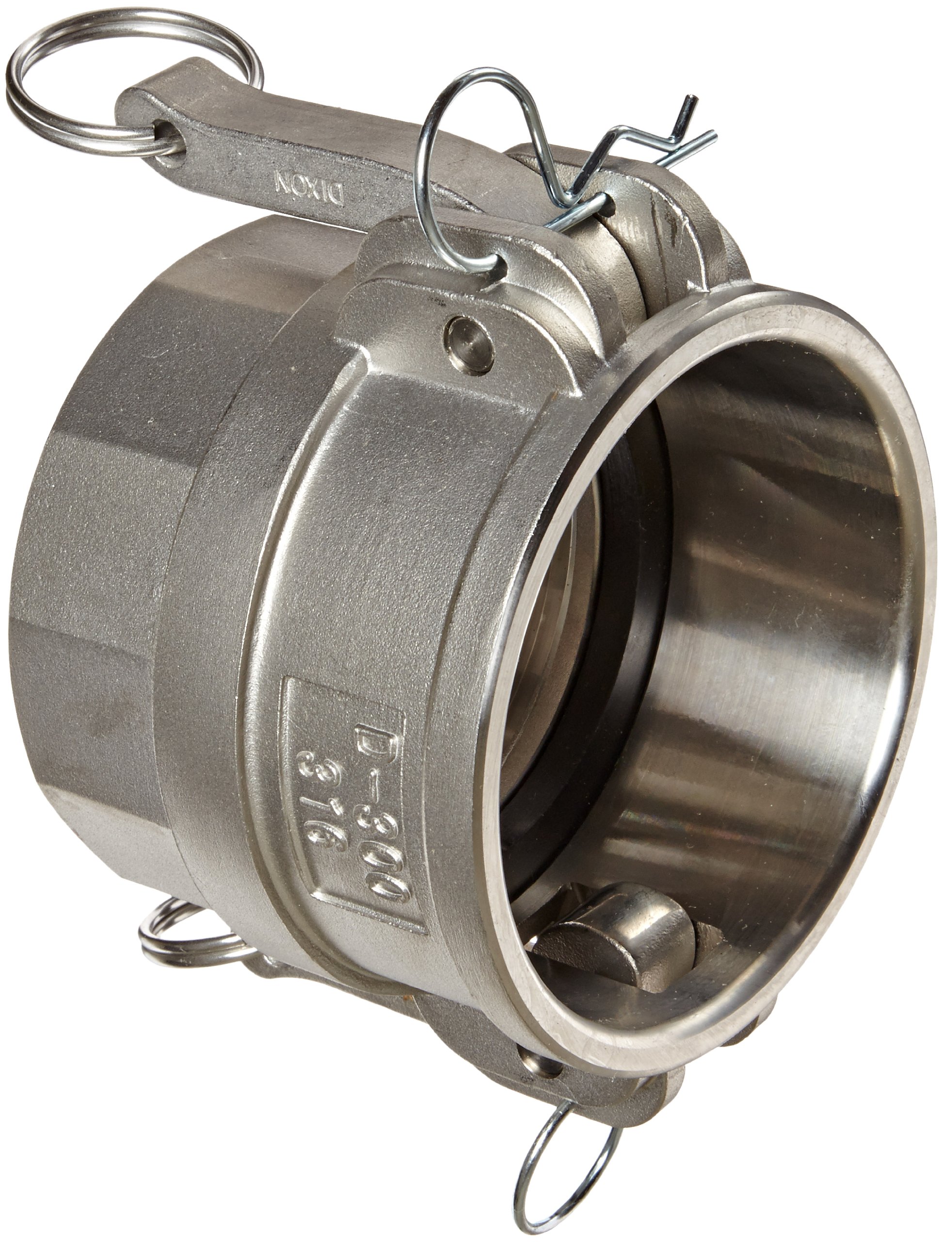 Dixon G300-D-SS インベストメントキャストステンレススチール 316グローバルタイプDカムと溝ホース継手 3インチソケット×3インチ NPTメス