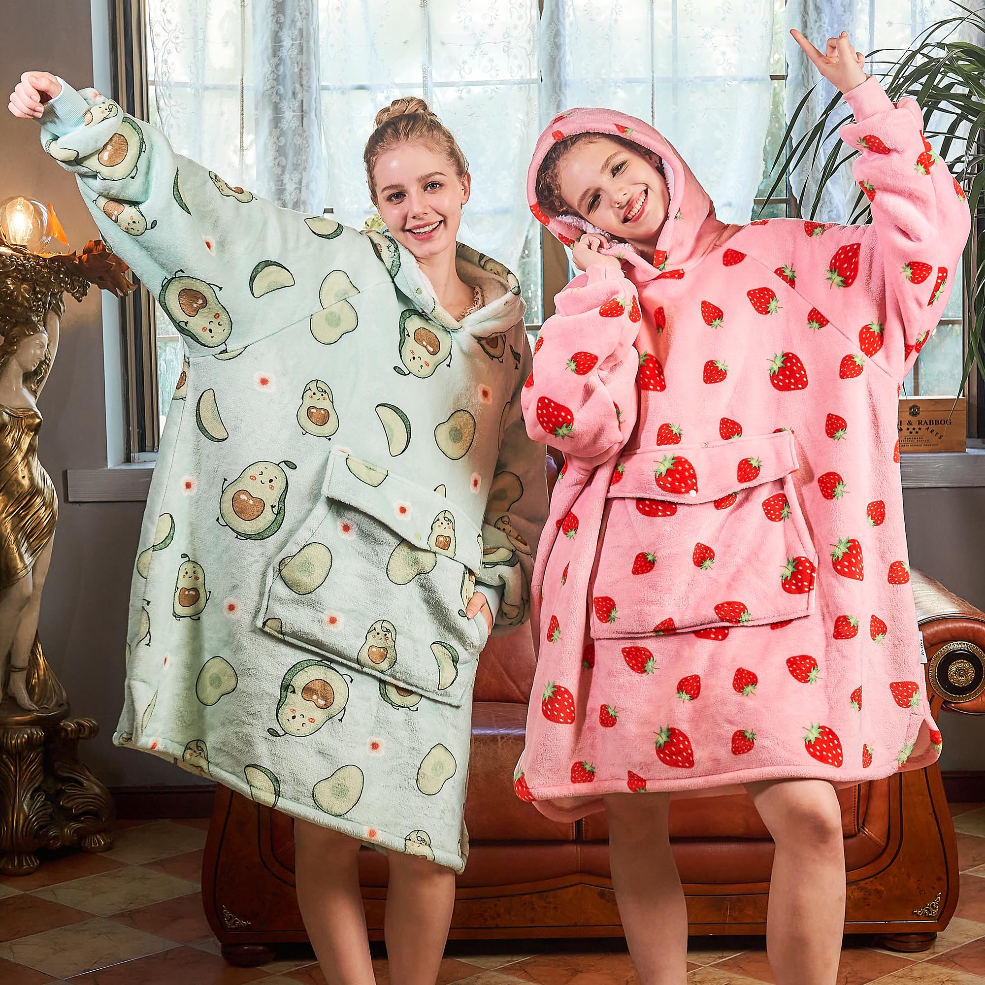 Amazon.com: Krifey Wearable Blanket Hoodie, Oversized Sherpa