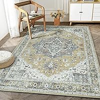 Vista 76 de Bloom Rugs Alfombra de pasillo lavable antideslizante de 7 pies – Beige/Gris Camino tradicional para entrada, pasillo, baño y cocina