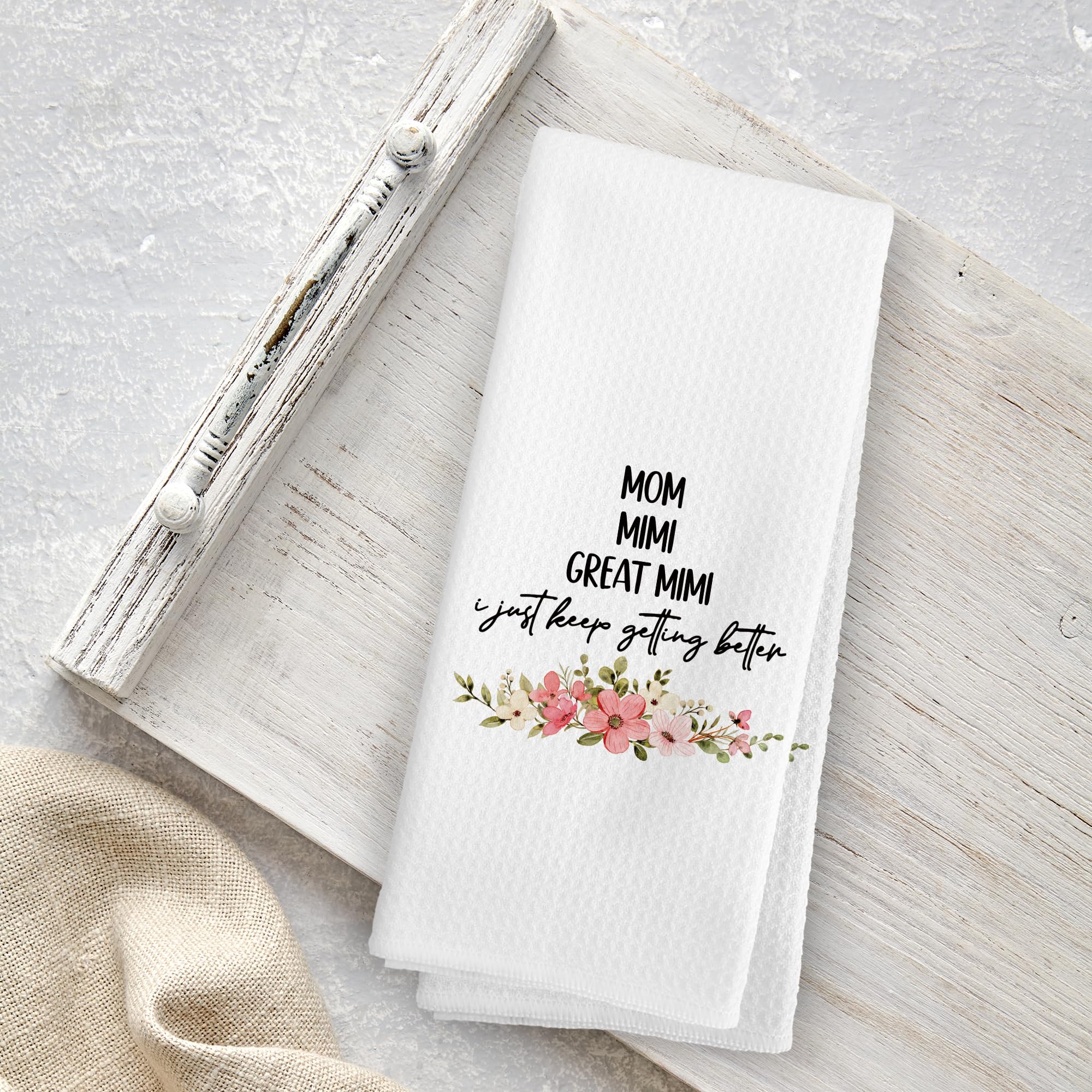 "Mimi" Kitchen Towels - 16x24 Inch Dishcloths, Gifts For Grandma, Mothers Day, Family Presents - View #11