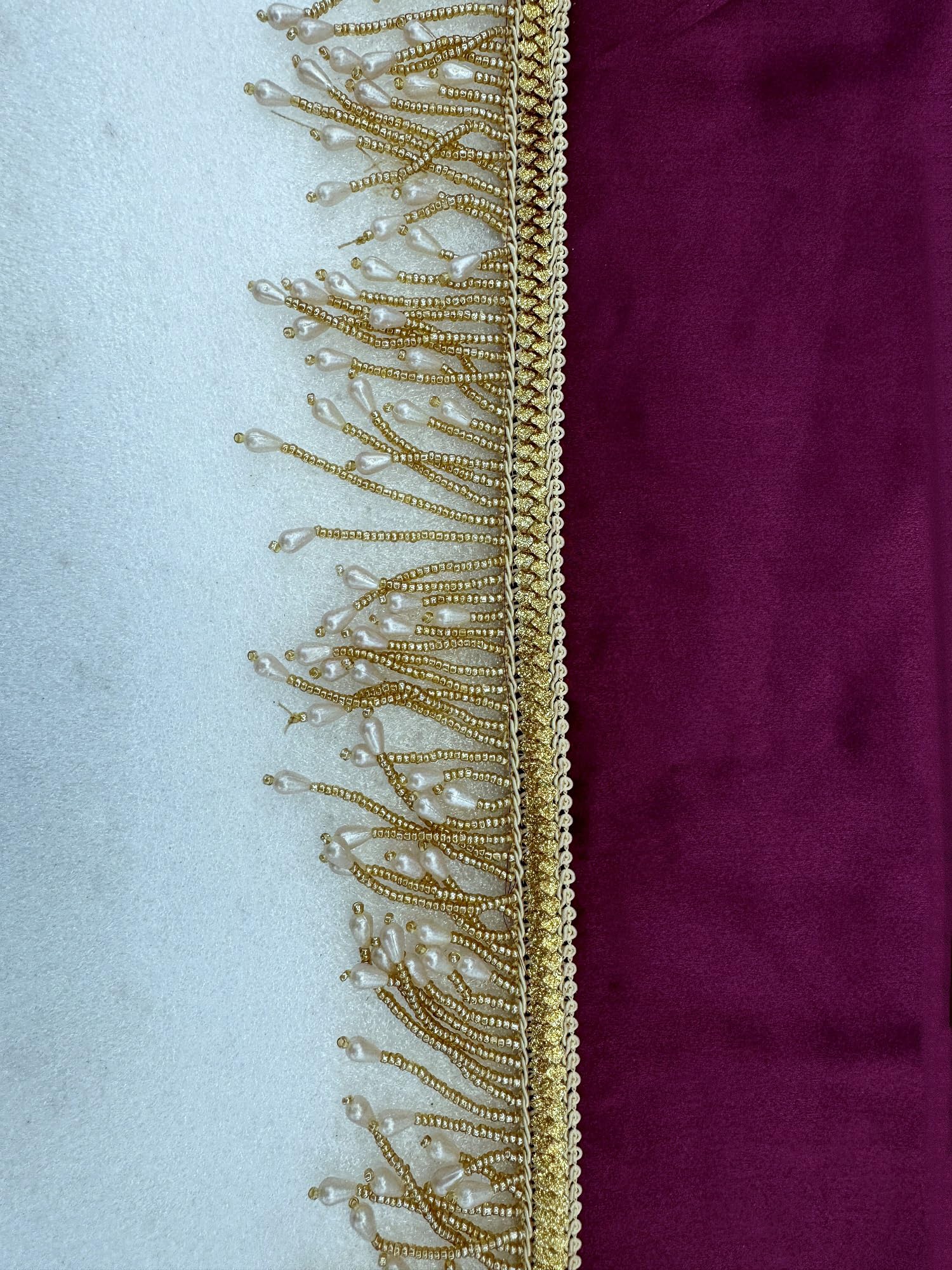 SATAZ Women's Ready to Wear Satin Silk Saree Readymade Stitched Wine With Unstiched Blouse 3