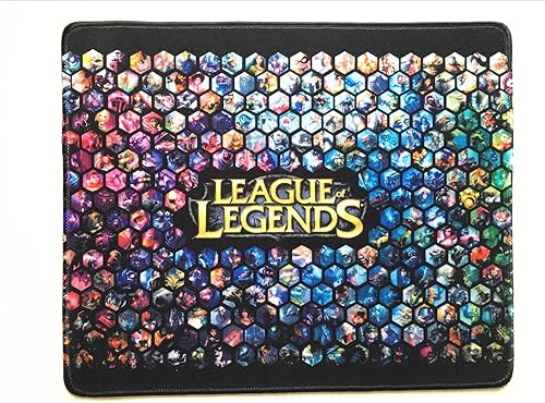 Gaming Gamer LOL League Legend Enorme All Hero Logo Mouse Pad de alta sensibilidad impermeable antideslizante